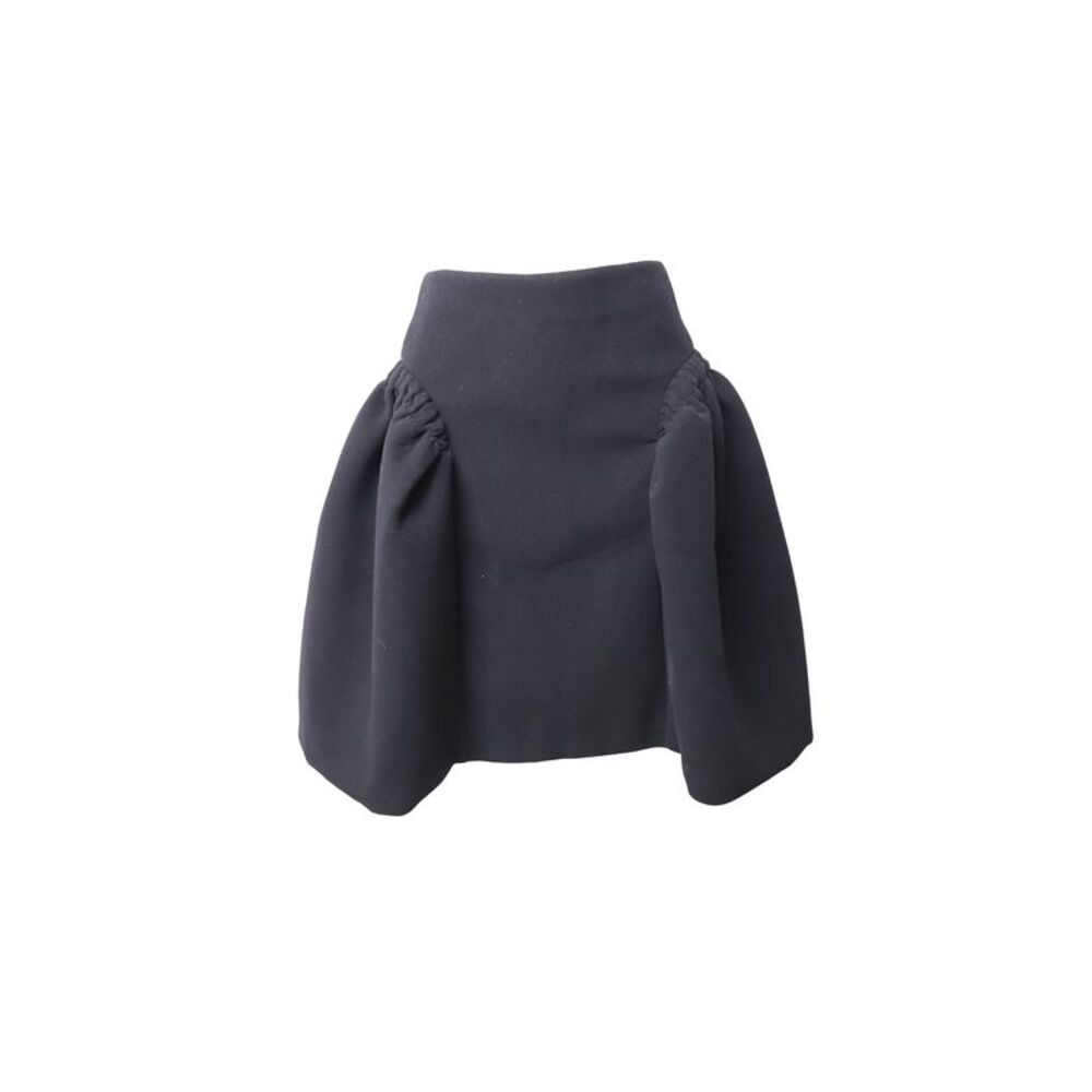 Simone Rocha Balloon Mini Skirt in Black Wool